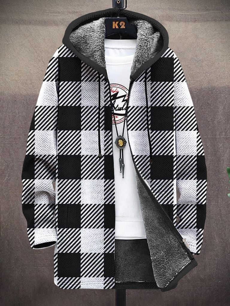 Women's 3D-Print Hooded Winter Coat