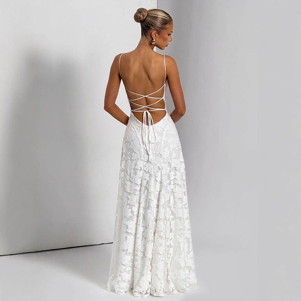 Women's Cross-Back Suspender Dress