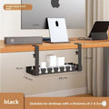 Under-Desk Cable Management Tray