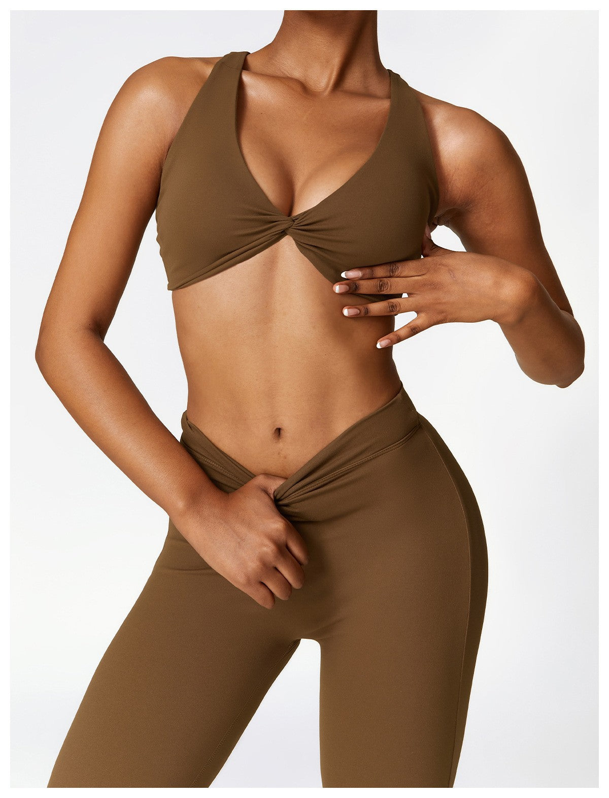High-Waist Flared Yoga Pants – Quick-Dry Fabric