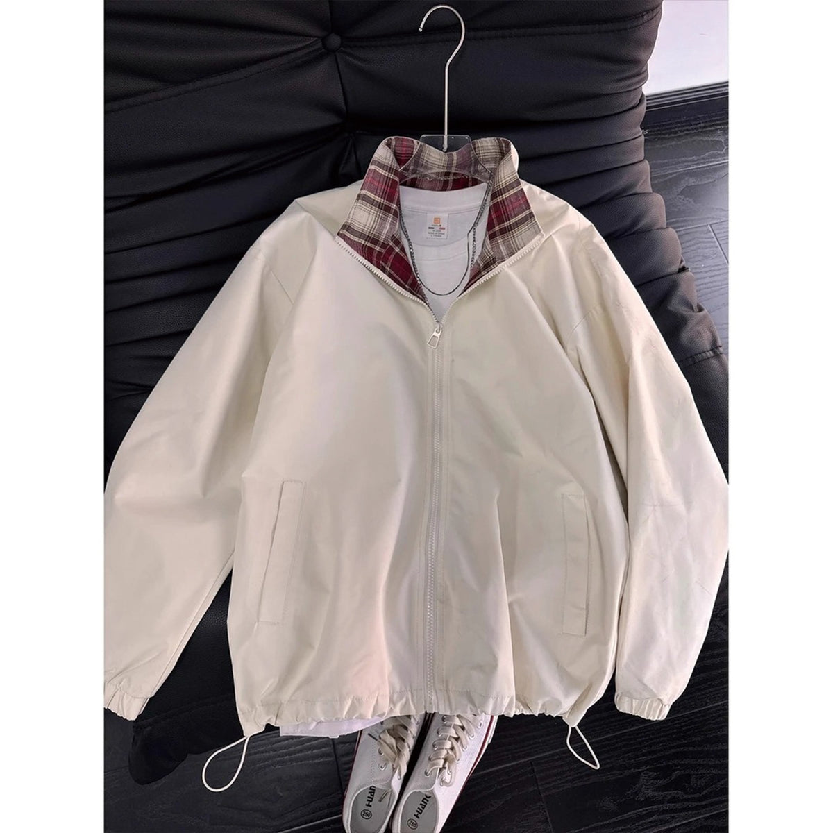 Plaid Patchwork Fleece Jacket