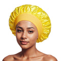 Satin Wide-Brim Hair Cap