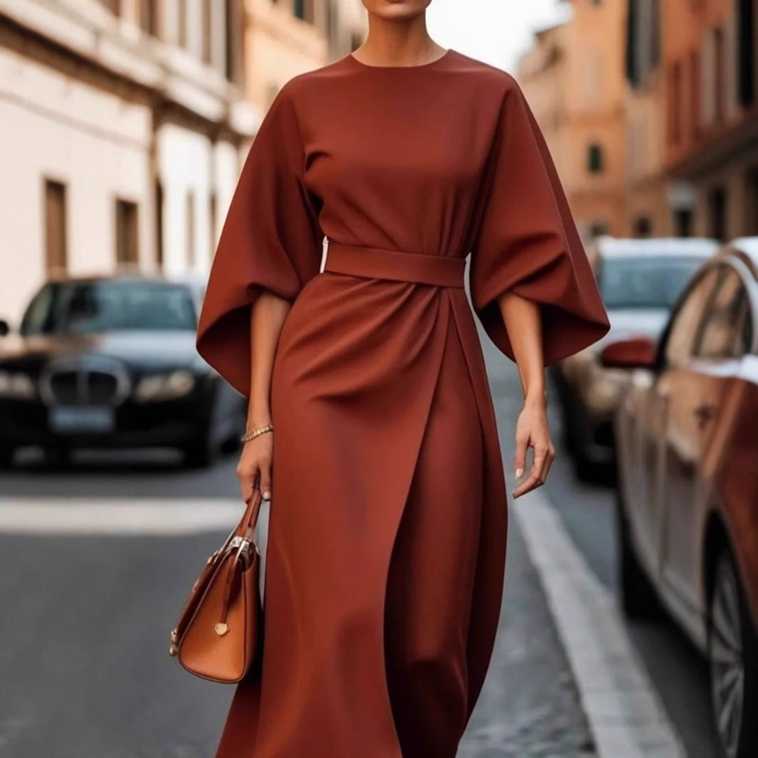 Women's Batwing Sleeve Maxi Dress
