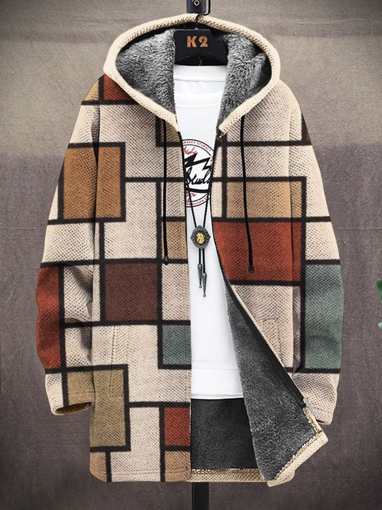 Women's 3D-Print Hooded Winter Coat
