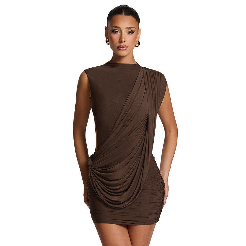 Women's Ribbon-Detail Backless Midi Dress