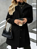 Women's Mid-Length Wool-Blend Coat