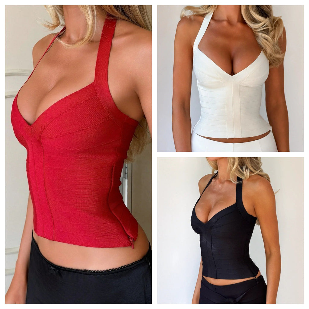 Women's Halter-Neck Bandage Top