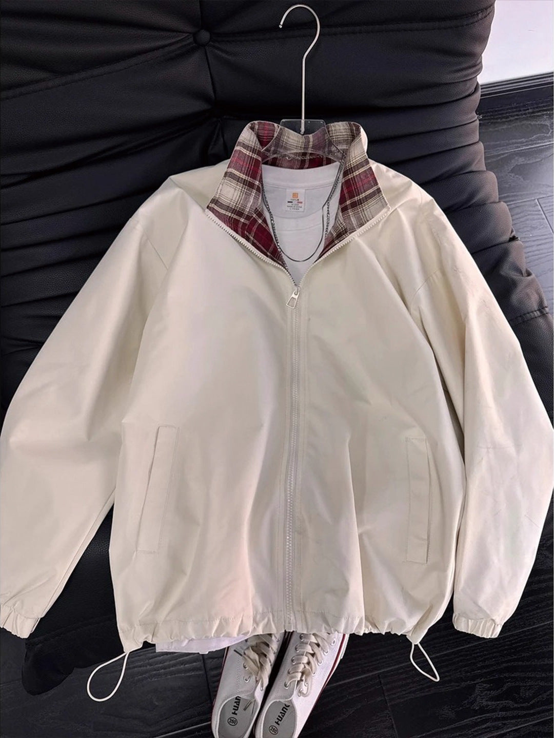Plaid Patchwork Fleece Jacket