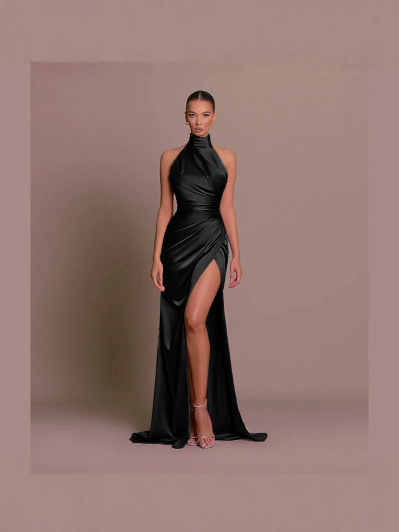 Slit-Hem Bodycon Formal Gown