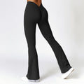 High-Waist Flared Yoga Pants – Quick-Dry Fabric