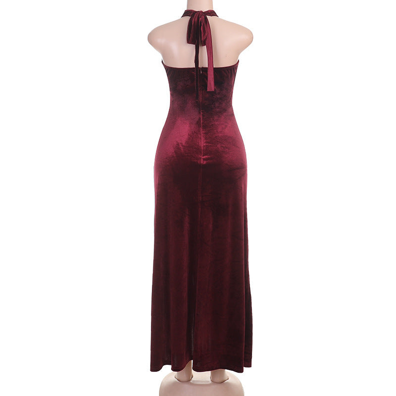 Slit-Hem Bodycon Formal Gown