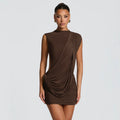 Women's Ribbon-Detail Backless Midi Dress