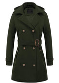 Women's Hooded Woolen Winter Coat