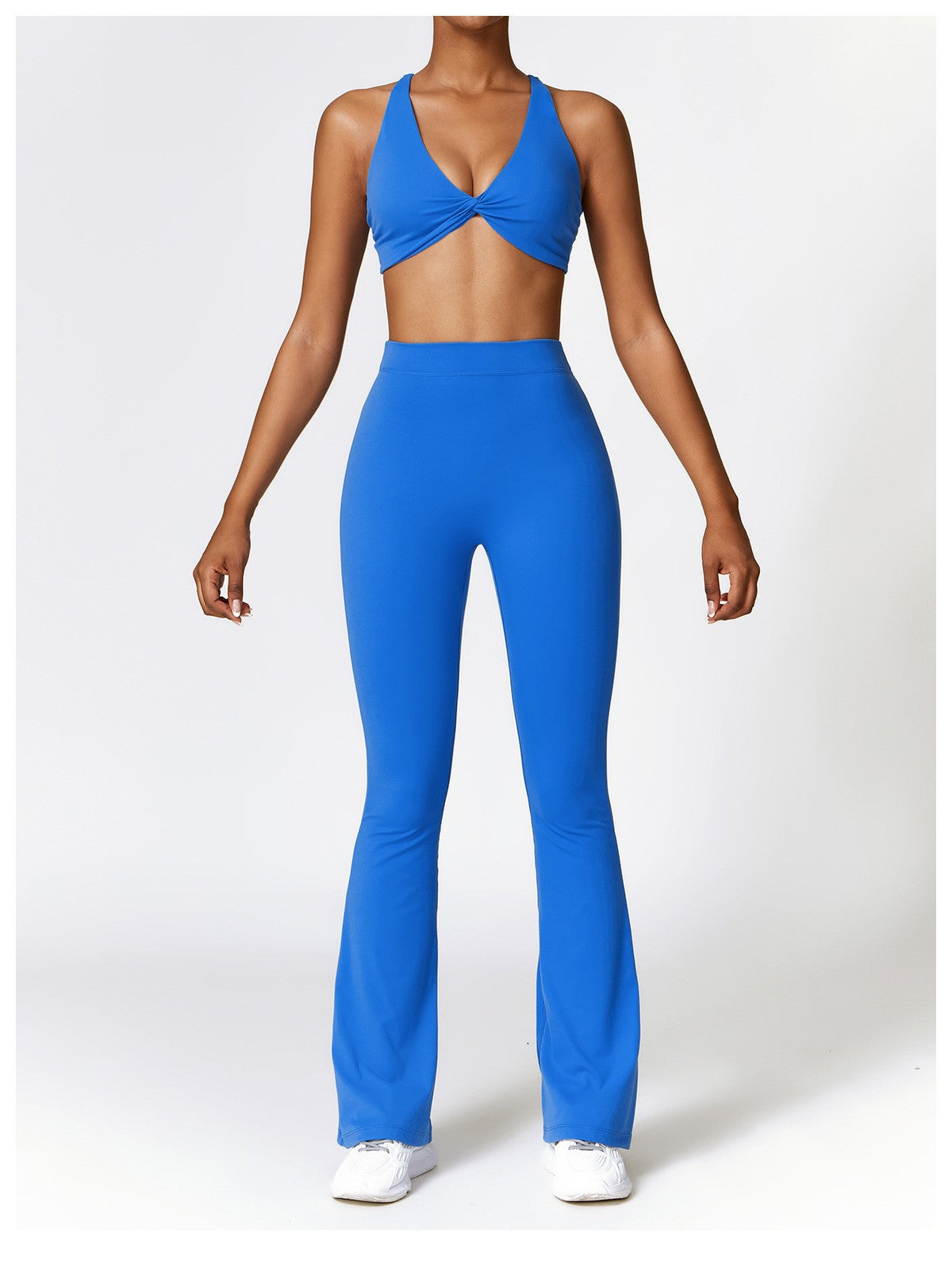 High-Waist Flared Yoga Pants – Quick-Dry Fabric