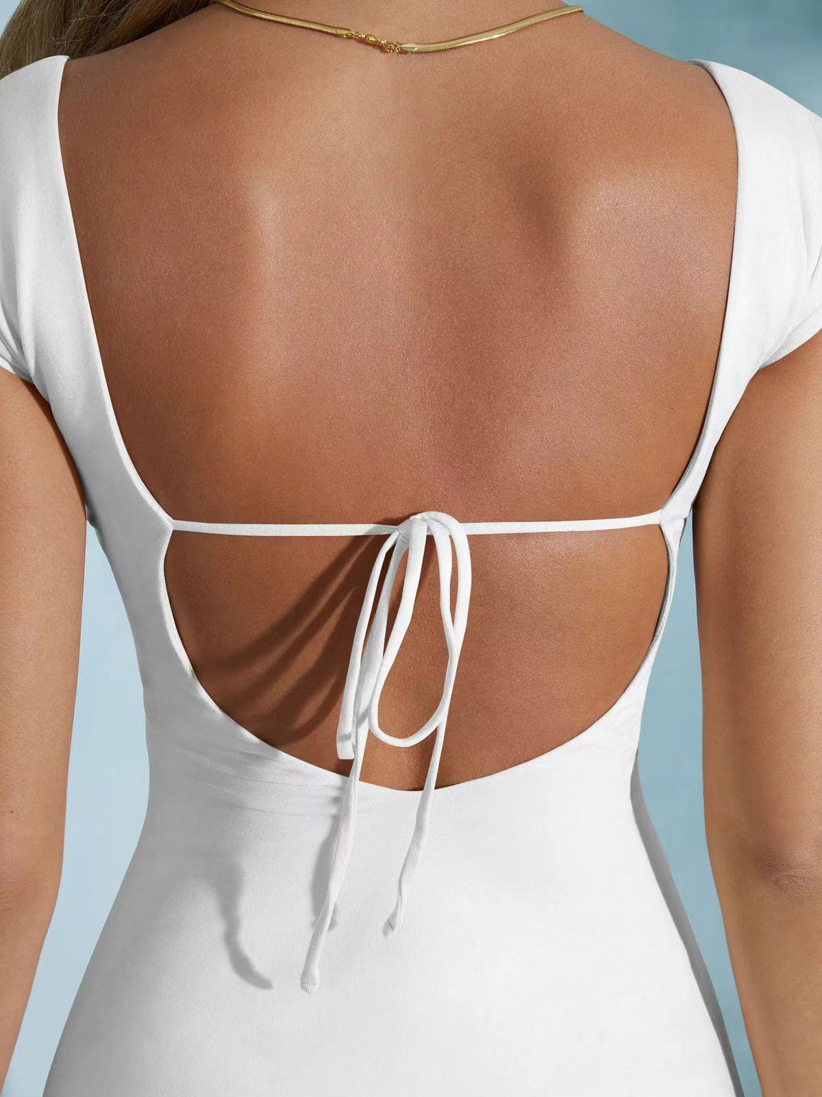 Strappy Backless Bodycon Mini Dress