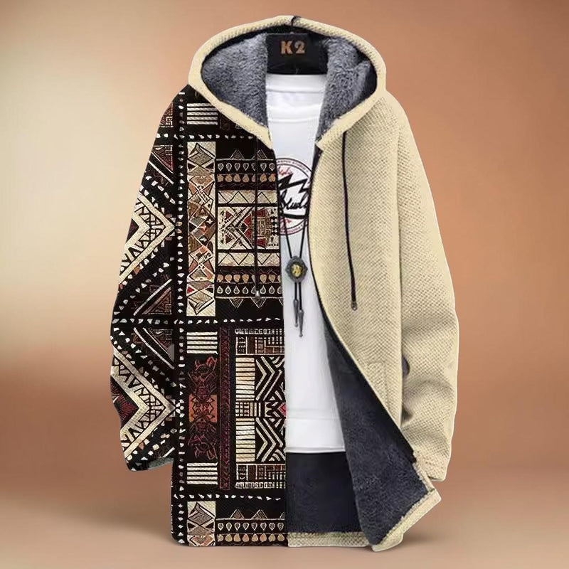 Women's 3D-Print Hooded Winter Coat
