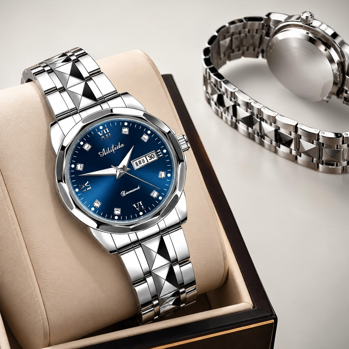 Ultra-Thin Steel Quartz Watch